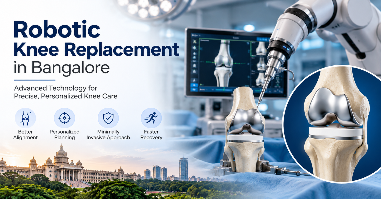Robotic Knee Replacement in Bangalore: Dr. Nataraj H M Explains Candidacy, Procedure and Recovery Robotic Knee Replacement in Bangalore: Dr. Nataraj H M Explains Candidacy, Procedure and Recovery